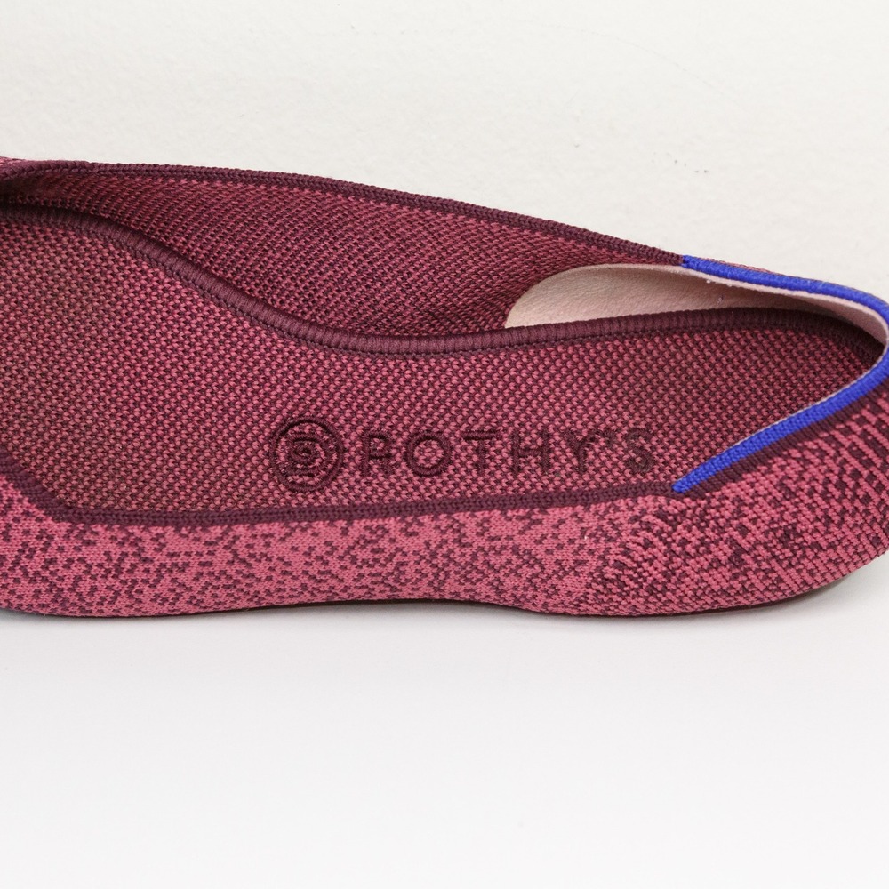 Rothys The Point Fig Python Pointed Toe Slip On F… - image 6